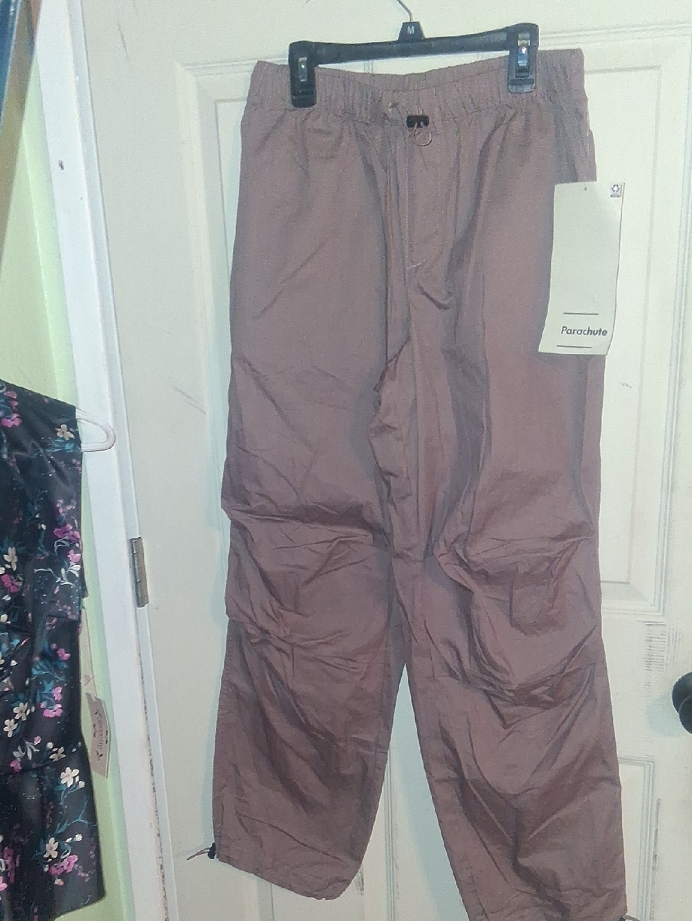 No Boundaries Women's Track Pants in Taupe